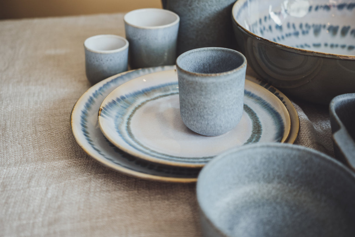 Coral Azul Teller gross und klein sonho