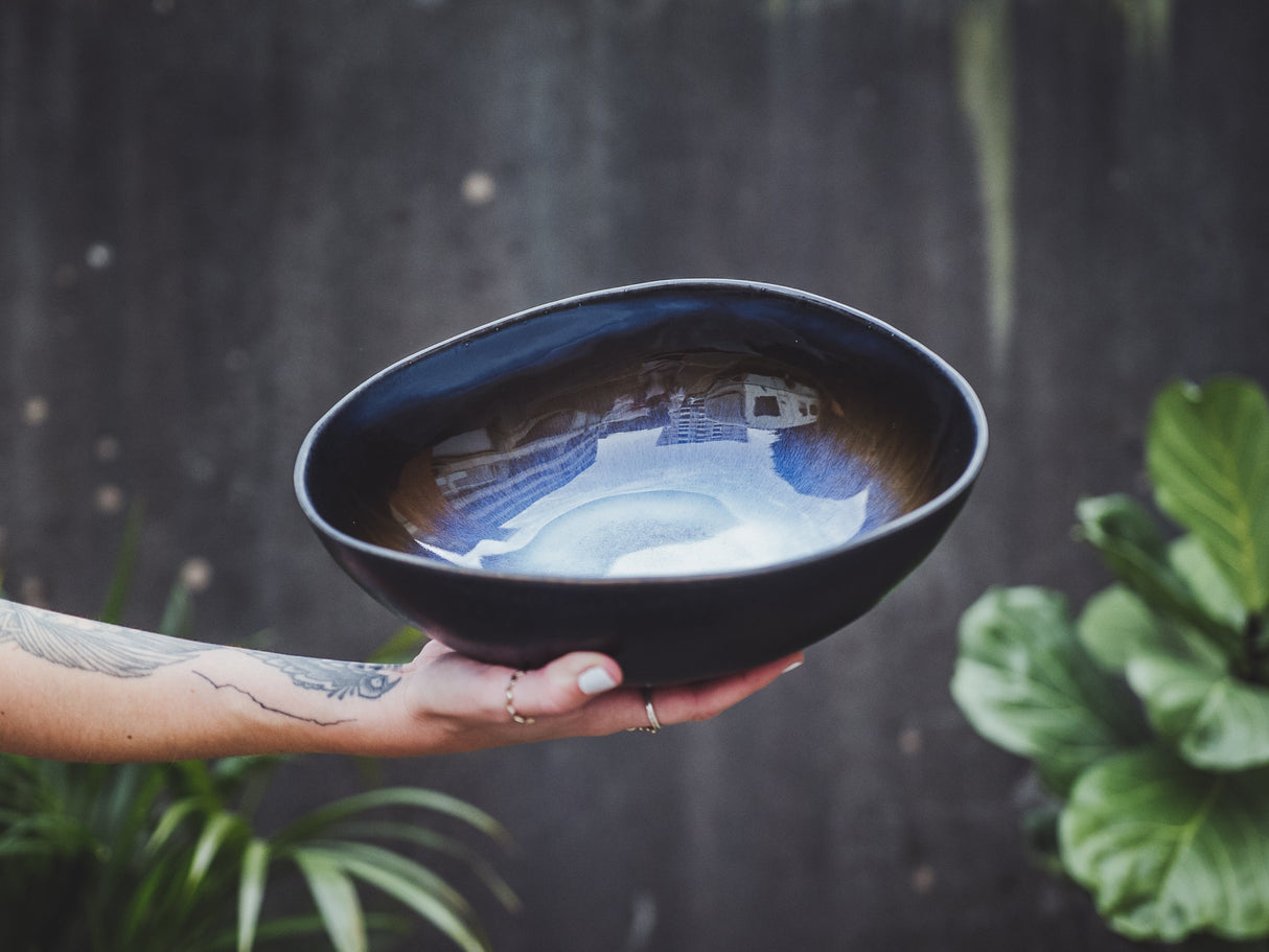 soñho Profundezas Schale gross blau reaktiv