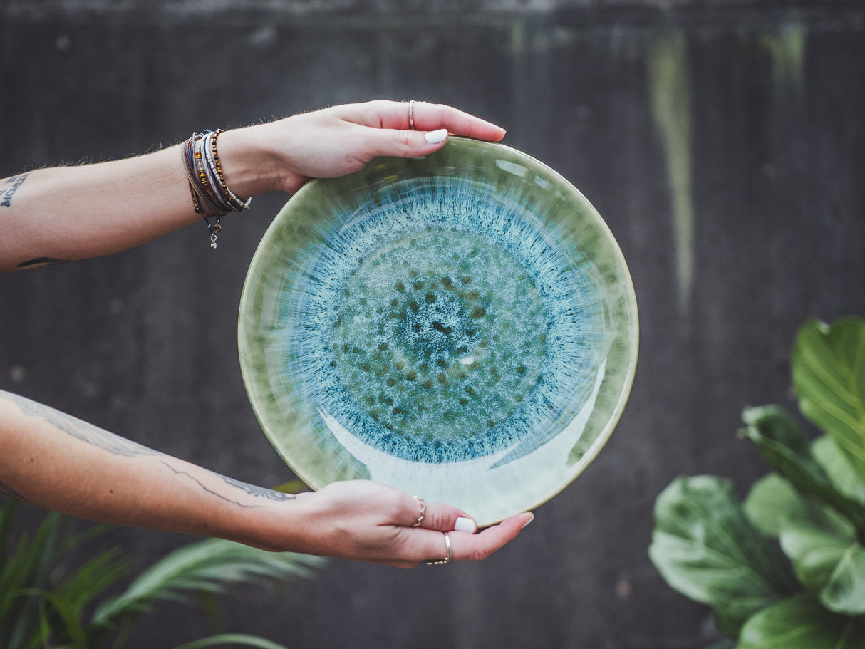 soñho Vulcão Verde Teller gross Ø 26 grün reaktiv