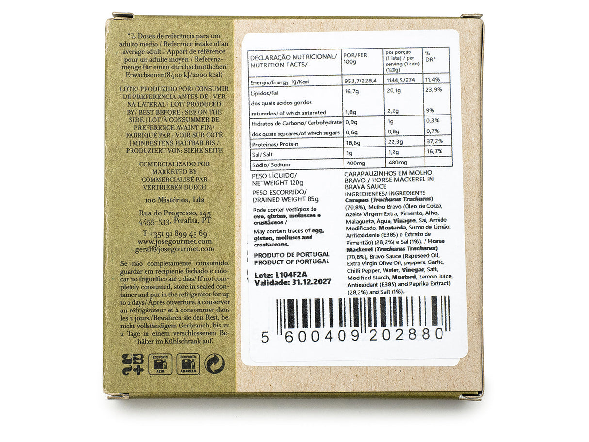 Jose Gourmet Stöcker in Bravo Sauce (scharf), 120 gr