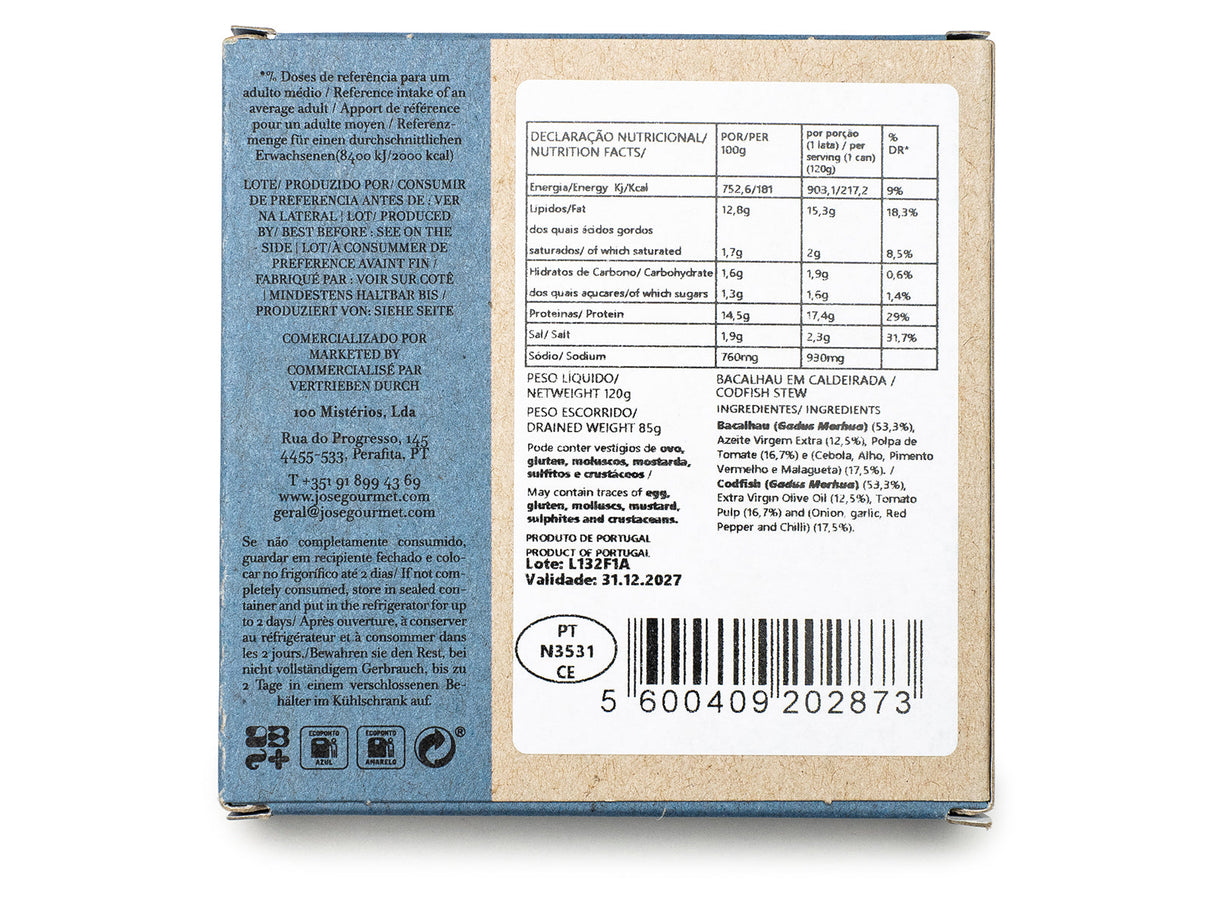 Jose Gourmet Stockfisch Eintopf, 120 gr