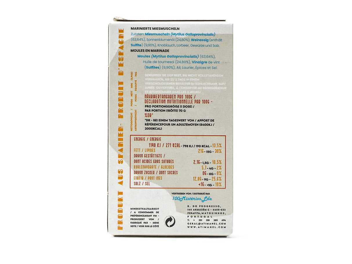 Jose Muscheln in eingelegter Sauce, 110 gr