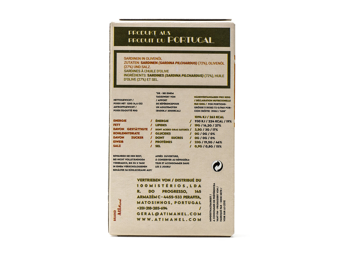 Jose Sardinen in Olivenöl, 125 gr