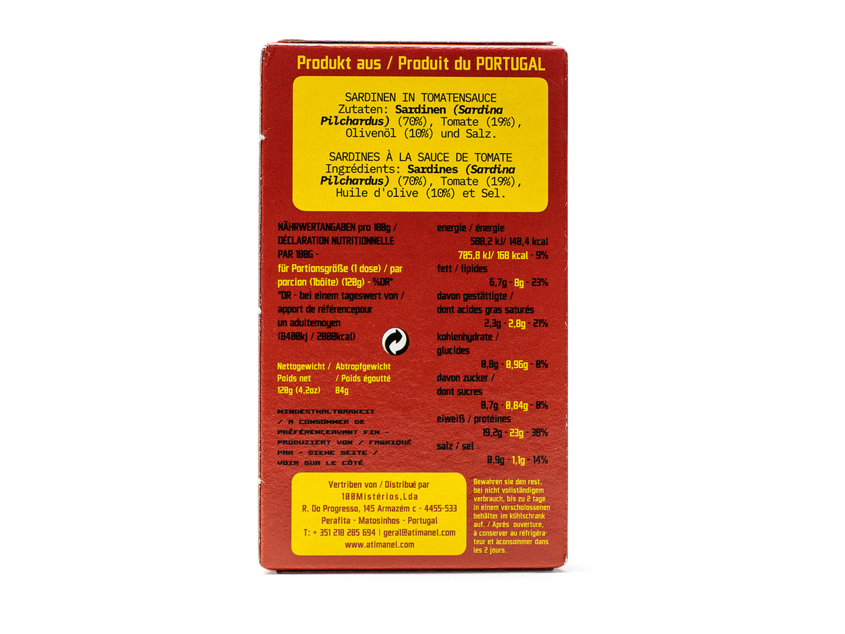 Jose Sardinen in Tomatensauce, 120 gr