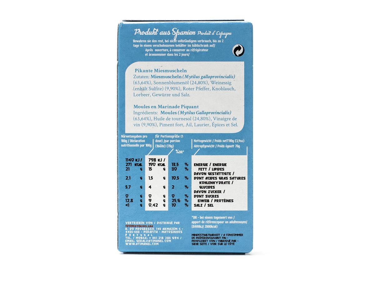 Jose Gewürzmuscheln in eingelegter Sauce, 110 gr