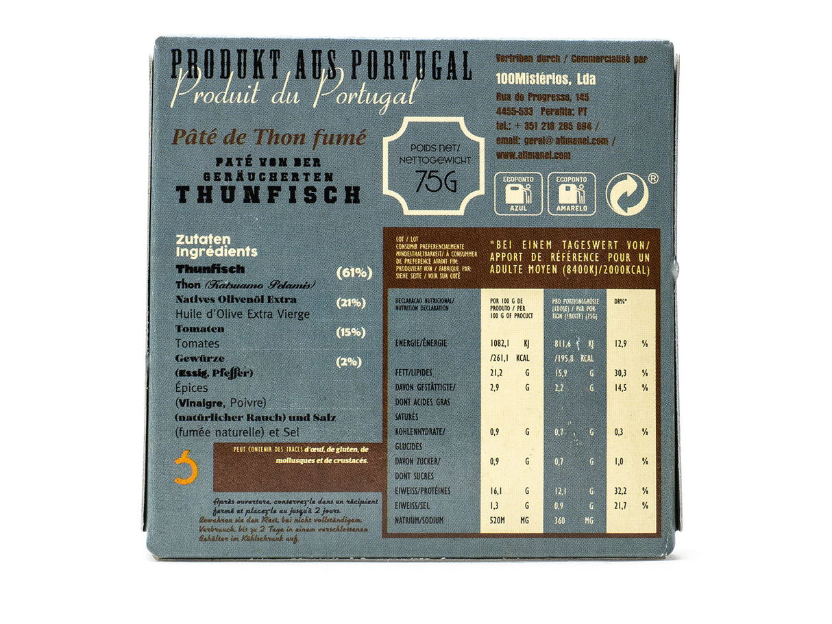 Jose Geräucherter Thunfisch Paté, 75 gr