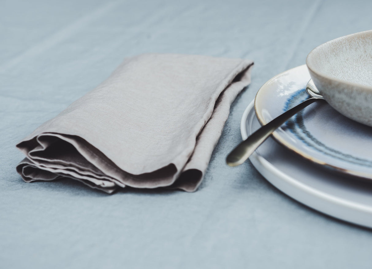 soñho Abraço Stoffservietten 2er Set 45 x 45 taupe