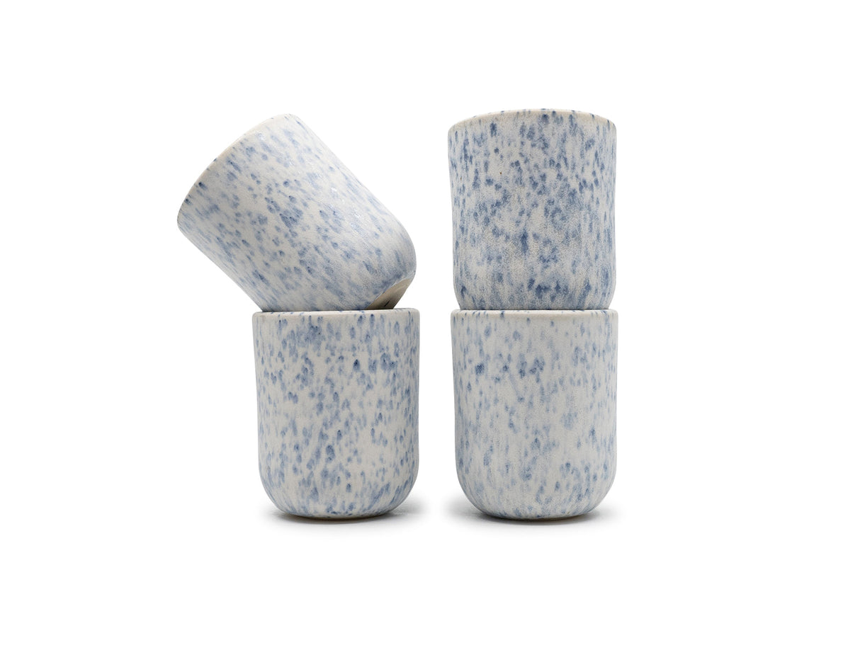 soñho Azul Manchado Espressobecher blauweiss gesprenkelt
