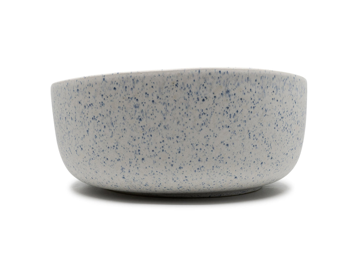 soñho Azul Manchado XL Salatschale blauweiss gesprenkelt