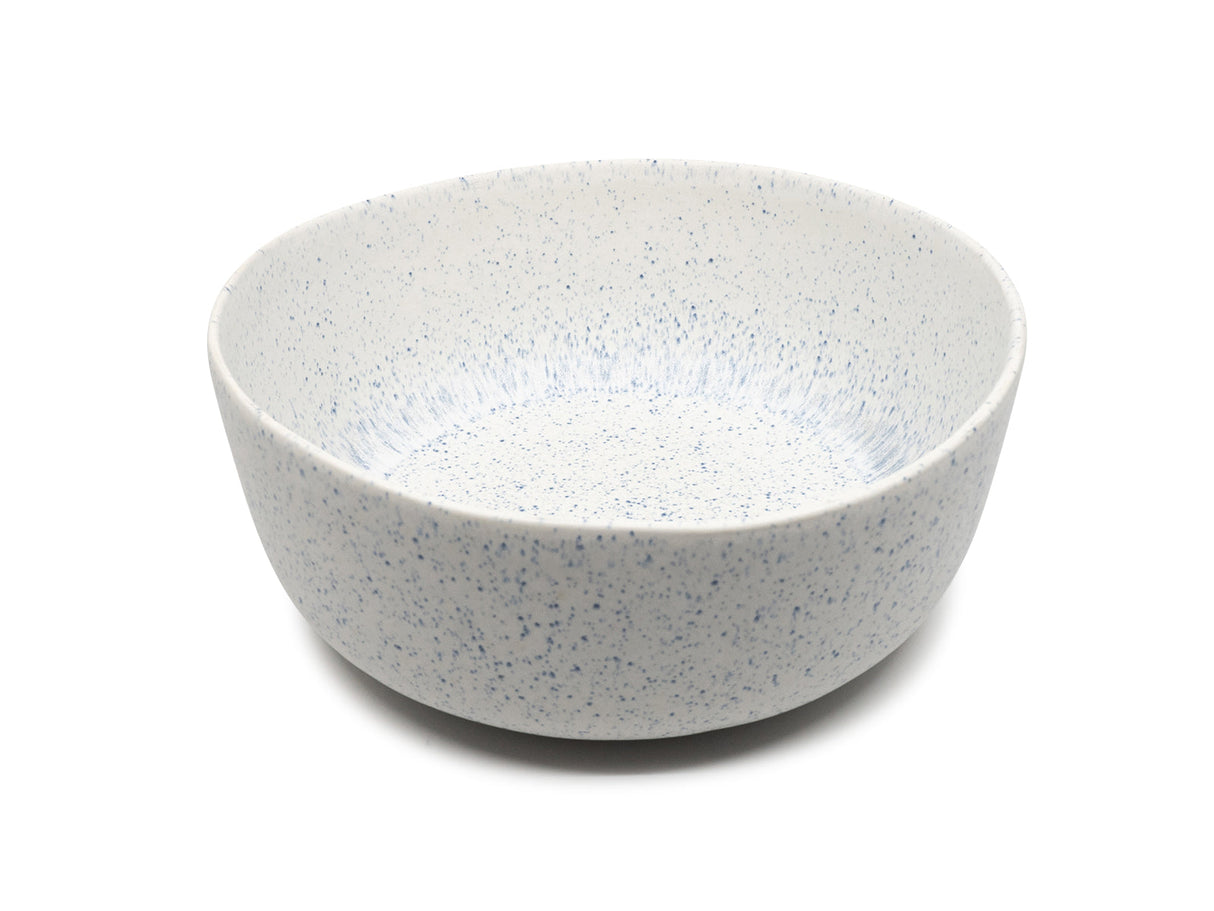 Azul Manchado - XL Salatschale blau-weiss gesprenkelt