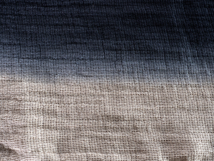 soñho Transiçao Tischläufer 50 x 150 Tie Dye blau