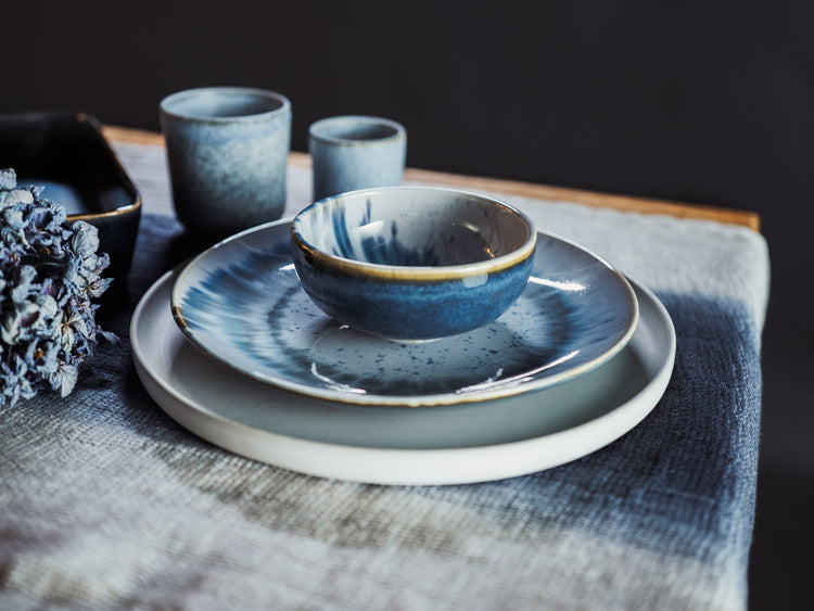 soñho Coral Azul Teller klein Ø 22 blauweiss reaktiv