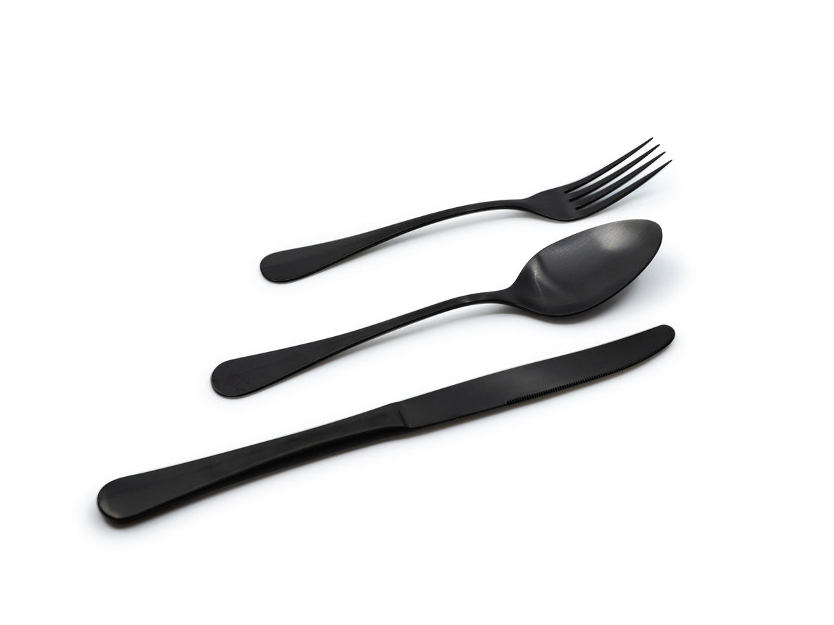 soñho Amália Besteck 12er Set schwarz matt