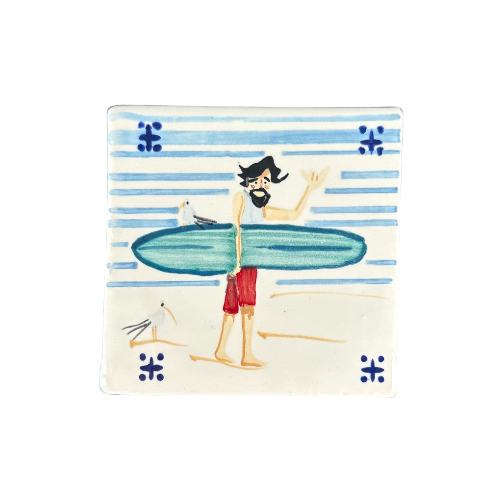 soñho Azulejo Surfista - Untersetzer 10 cm