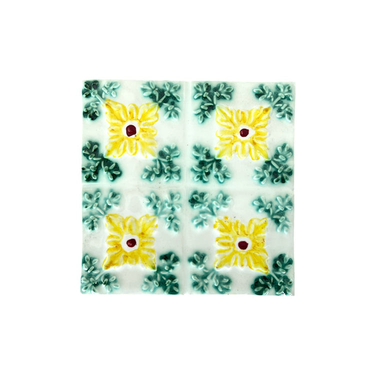 soñho Azulejo Luz Untersetzer 14 cm, blaugelb