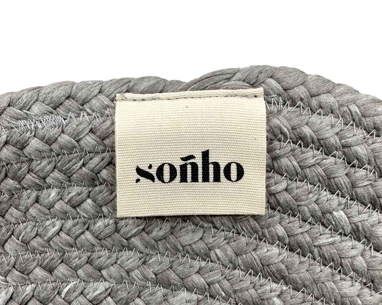 soñho Redondo Tischset rund, grau