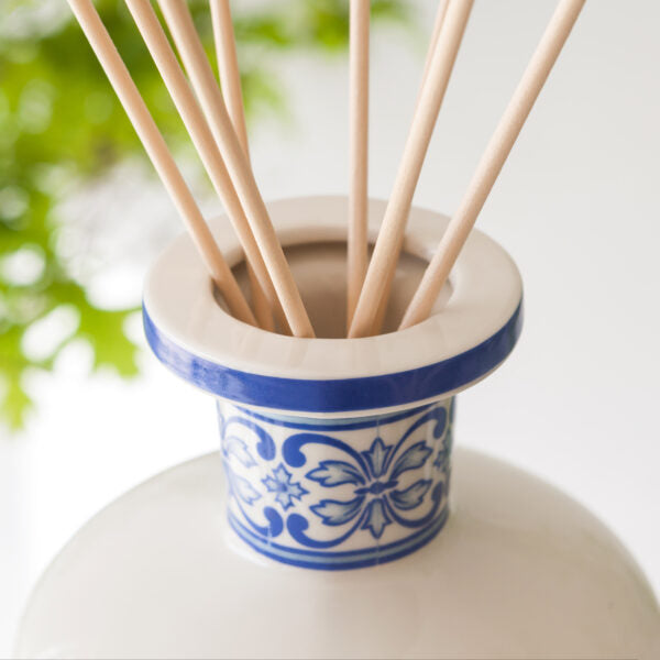 Portus Cale Gold & Blue Porzellan Vase