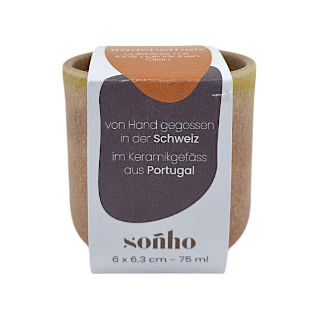 soñho - Duftkerze Räucherholz, mittel