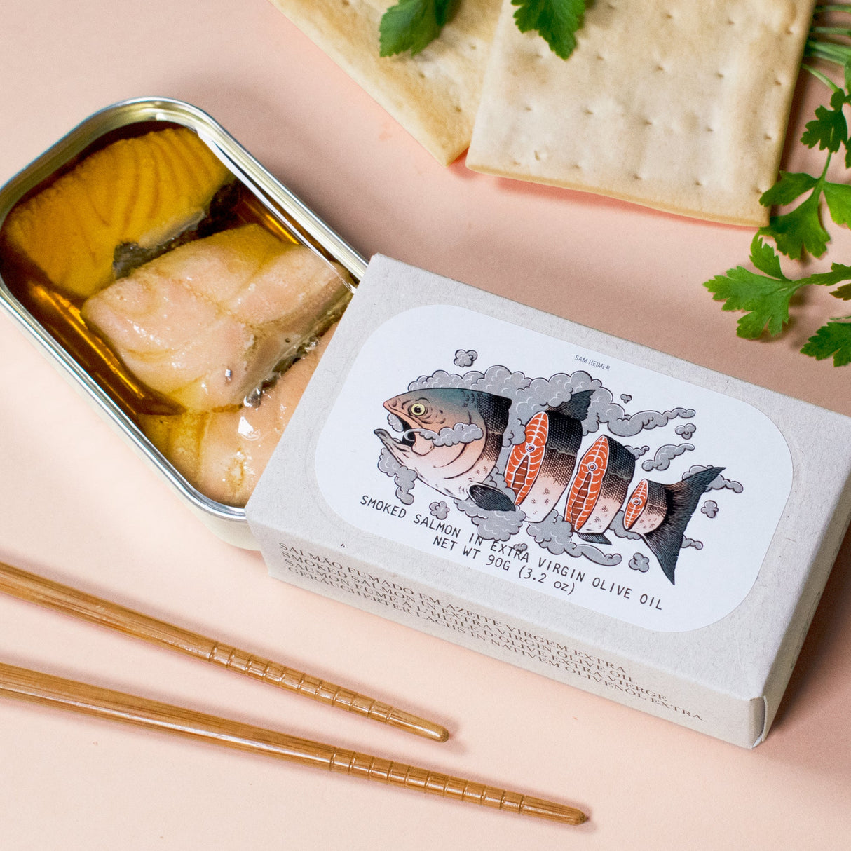 Jose Gourmet Räucherlachs in nativem Olivenöl, 90 gr