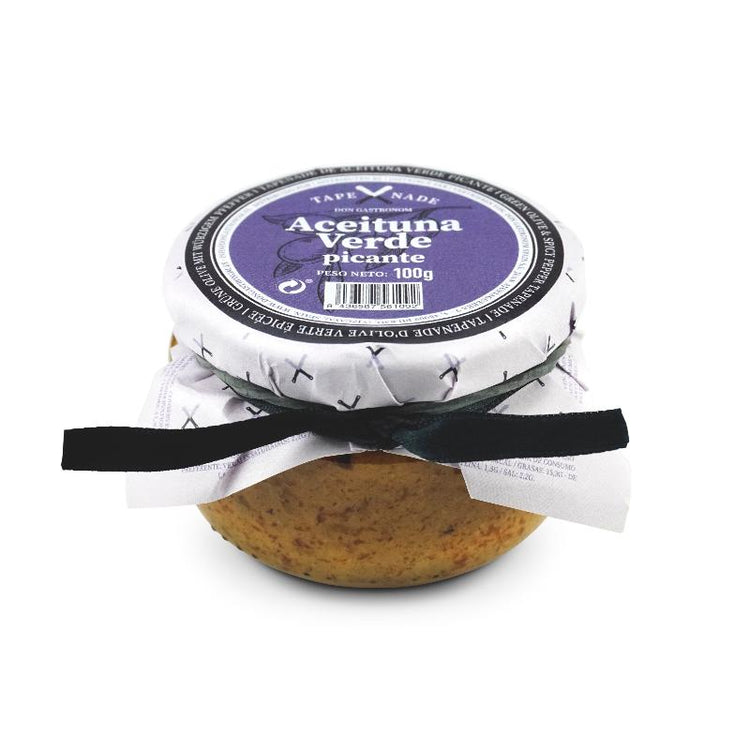 Tapenade Aceituna Verde con pimineto Grüne Olivenpaste mit scharfer Paprika, 100 g