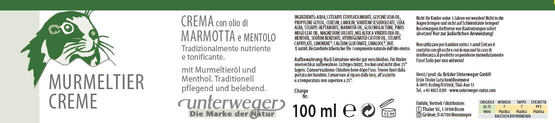 Murmeltiersalbe Creme von Unterweger – Pflegende Kräuterkraft aus den Alpen