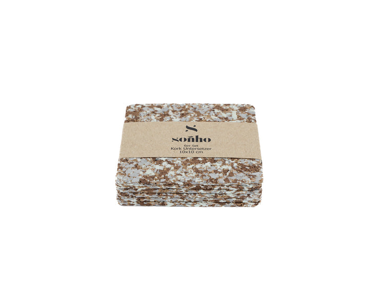 soñho Recife Kork Untersetzer 6er Set beige
