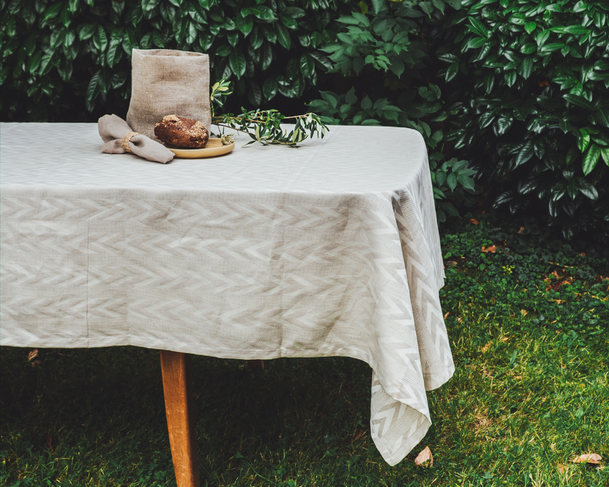 soñho Onda Tischdecke 150 x 250 beige