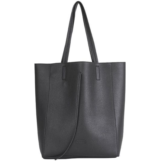 eleganter shopper schwarz