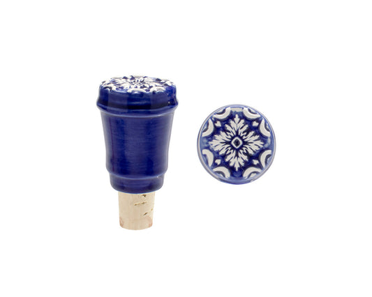 Companhia Atlântica Azulejo Weinflaschenverschluss blau