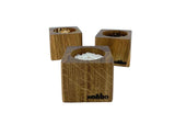 soñho Especias Gewürz & Salzbehälter aus Holz, quadratisch