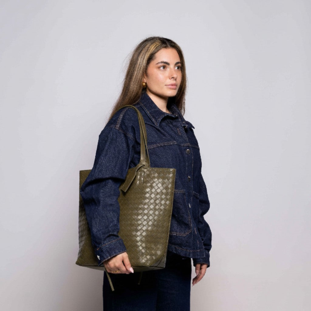 ROSSIS Emily Flechtoptik, Olive