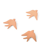 Siras Deko Schwalben aus Keramik 3er Set terracotta