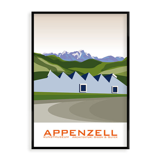 s.wert DIN A2 Poster Appenzell Kunstmuseum