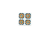 soñho Azulejo Boho Quatro Flores Untersetzer 10 cm