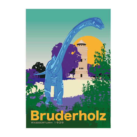 s.wert DIN A3 Poster Basel Bruderholz Wasserturm