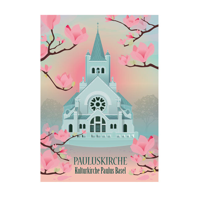 s.wert Postkarte Basel Pauluskirche