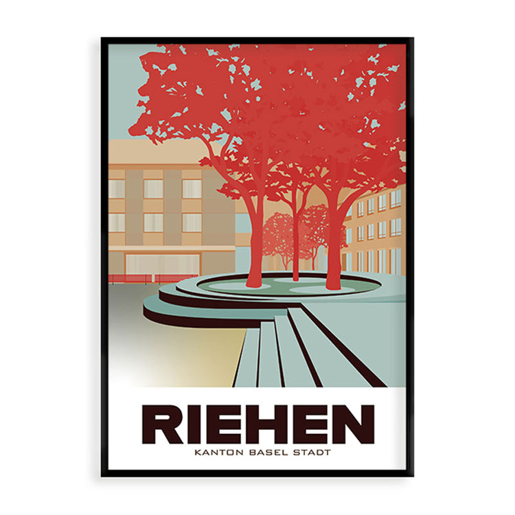 s.wert DIN A2 Poster Basel Riehen