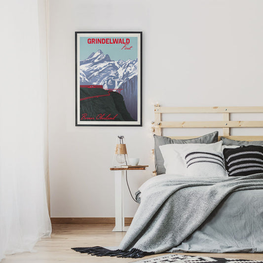 s.wert DIN A2 Poster Berner Oberland Grindelwald