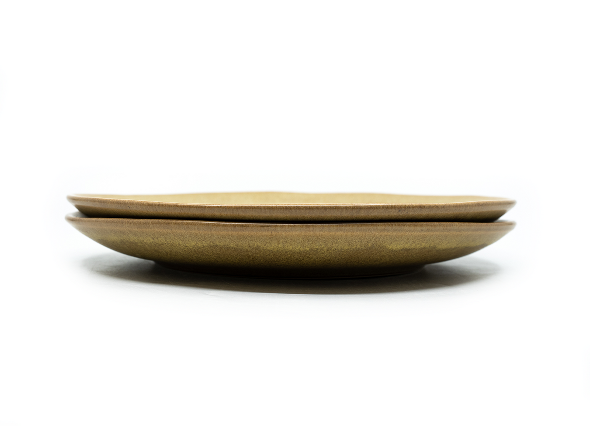 soñho Menta Teller gross Ø26 cm grünbraun