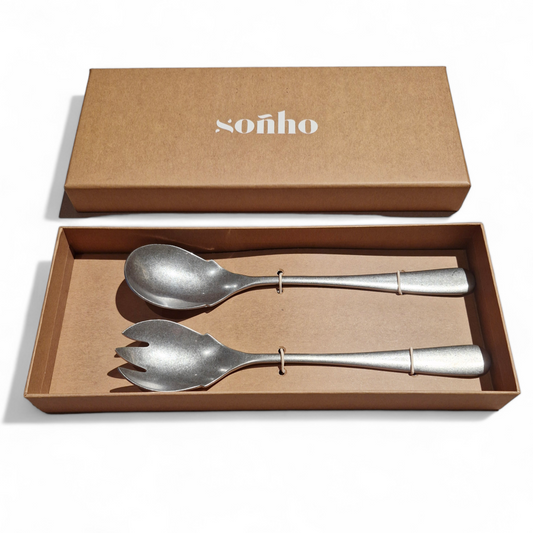 soñho Maria antiga Salatbesteck 2er vintage Silber