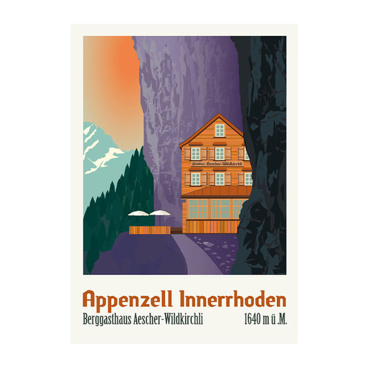 s.wert Postkarte: Appenzell Innerrhoden Berggasthaus