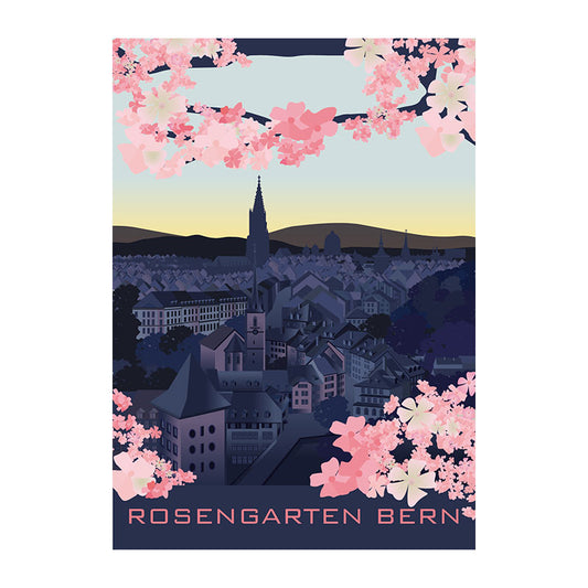 s.wert Postkarte Bern Rosengarten