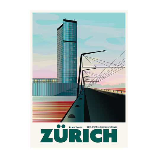 s.wert Postkarte: Zürich Prime Tower