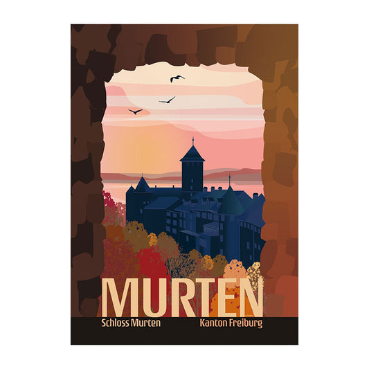 s.wert DIN A2 Poster Fribourg Murten