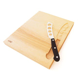 JA\UND Käsebrett #2 mit Messer, Esche-Braunkern