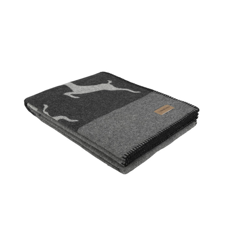 Eskimo Sedrun Decke, anthrazit/grau, 140 x 180