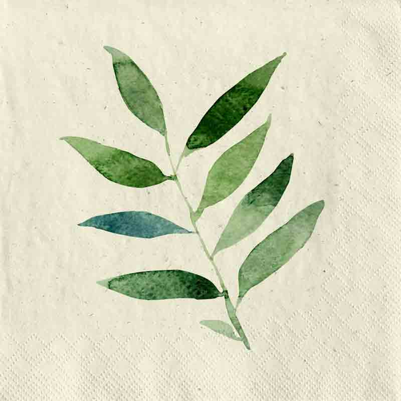Wimmel Servietten 33x33cm Watercolor Gras-Zellstoff