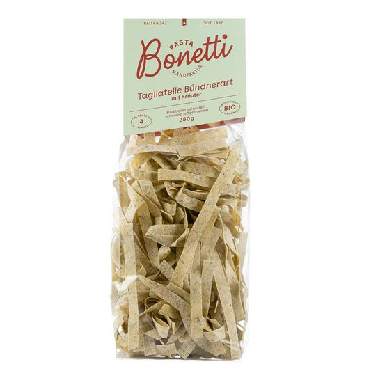 Bonetti Bio Tagliatelle (10mm) Kräuter, 250g