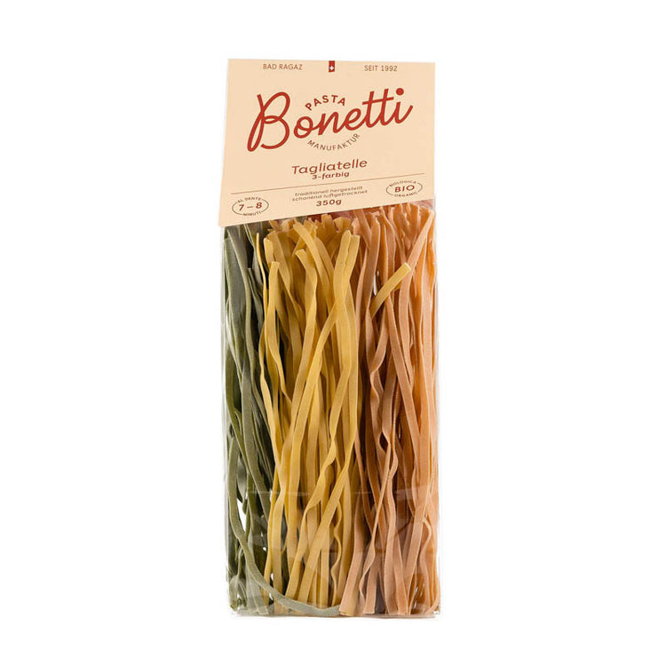 Bonetti Bio Tagliatelle 3-farbig, 350g