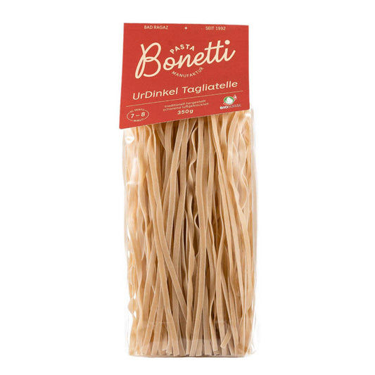 Bonetti Bio Knospe* Suisse UrDinkel Tagliatelle natural, 350g